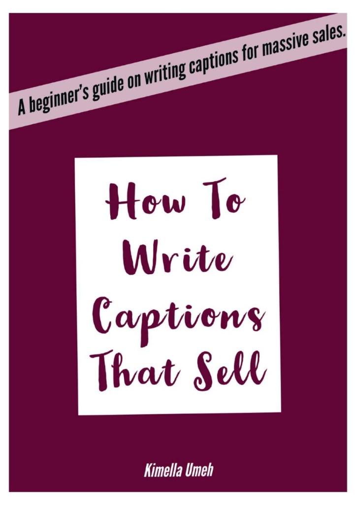 How To Write Captions That Sell e-book cover